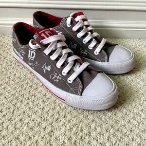 One Direction Low-Top Sneakers w/ Signatures – Rare